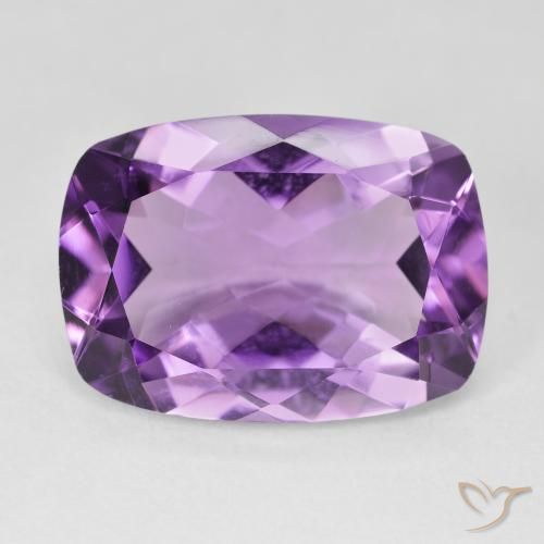 11.71ct Natürlicher Rosaig-violett Amethyst, Kissen, VVS
