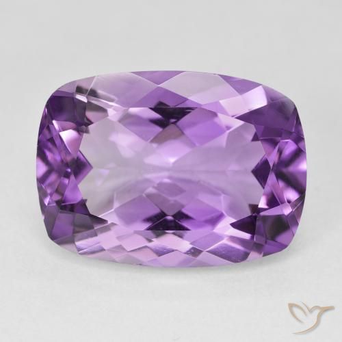 12.63ct Natürlicher Rosaig-violett Amethyst, Kissen, VVS