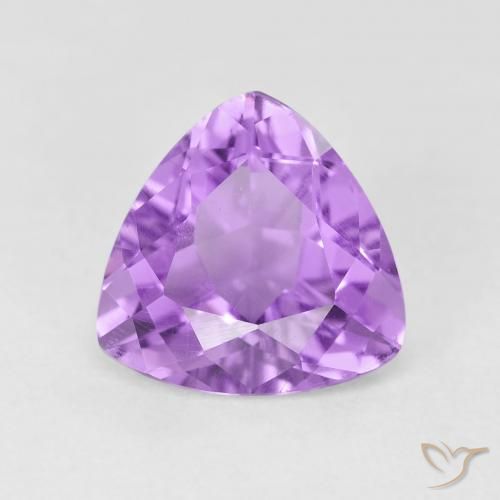 2.90ct Natürlicher Helles rosa Violett Amethyst, Trillion, VS