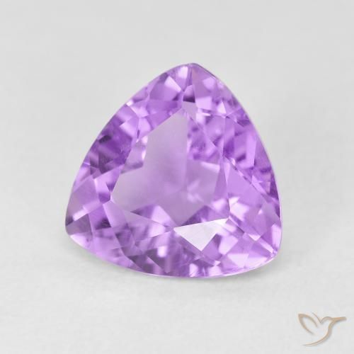 9,17 ctw natürlicher Helles rosa Violett Amethyst, Trillion, VS
