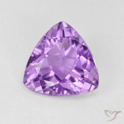 2.57ct Natürlicher Mittelrosa Violett Amethyst, Trillion, VS