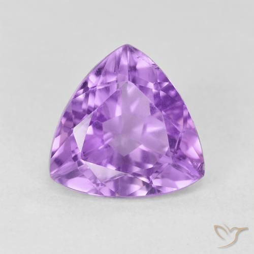 2.96ct Natürlicher Helles rosa Violett Amethyst, Trillion, VS