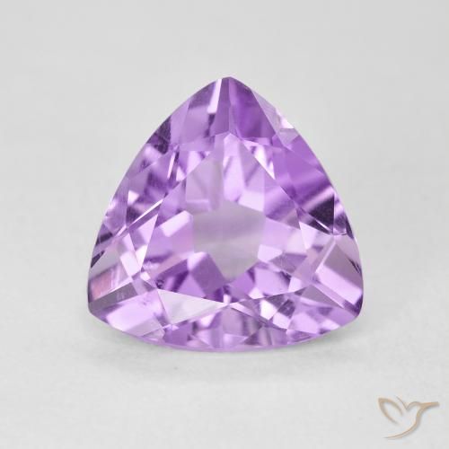 2.92ct Natürlicher Hellrosa Violett Amethyst, Trillion, VS