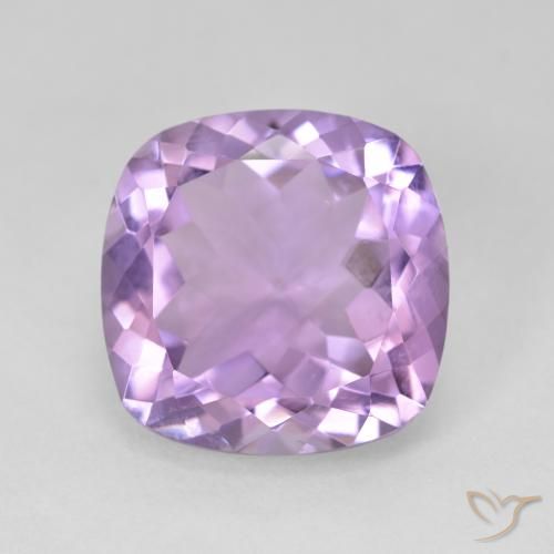 11.31ct Natürlicher Rosaig-violett Amethyst, Kissen, VVS-VS