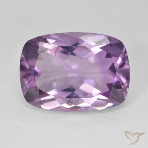 12.30ct Natürlicher Lilaisch-violett Amethyst, Kissen, VVS-VS