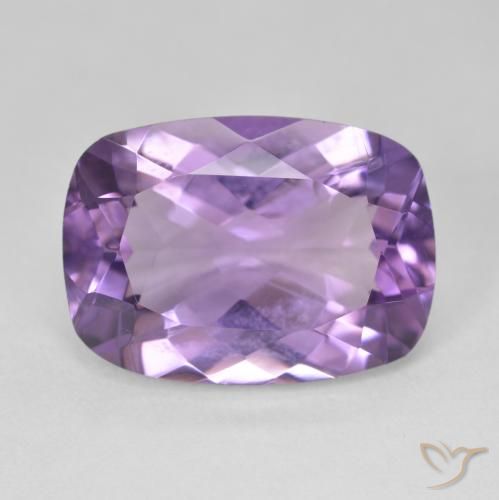 12.49ct Natürlicher Mittelviolett Amethyst, Kissen, VVS