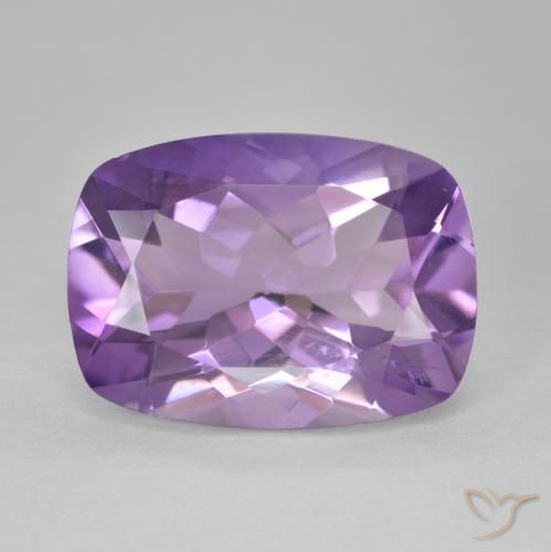 12.24ct Natürlicher Mittelviolett Amethyst, Kissen, VVS