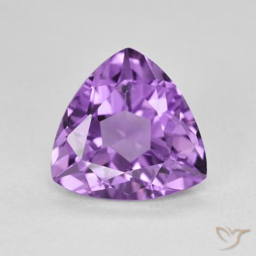 2.78ct Natürlicher Mittelrosa Violett Amethyst, Trillion, VVS-VS