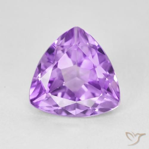 3.02ct Natürlicher Lilaisch-violett Amethyst, Trillion, VVS-VS