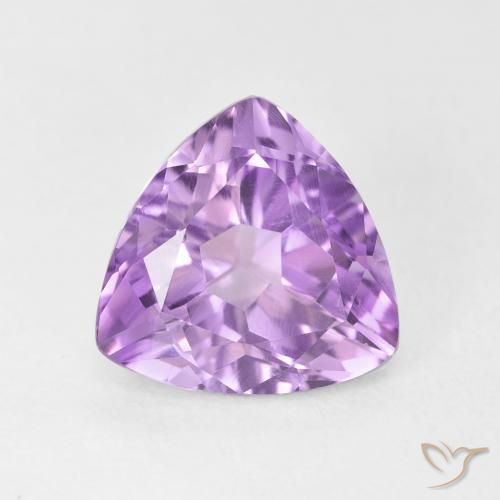 2.84ct Natürlicher Hellrosa Violett Amethyst, Trillion, VVS-VS