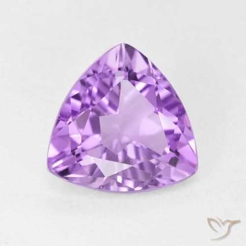 2.84ct Natürlicher Hellrosa Violett Amethyst, Trillion, VVS-VS