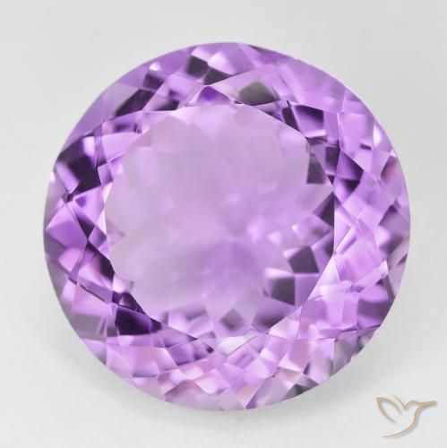 25.41ct Natürlicher Mittelviolett Amethyst, Runden, VVS