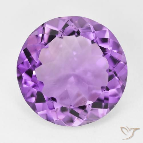 10.14ct Natürlicher Mittelrosa Violett Amethyst, Runden, VVS