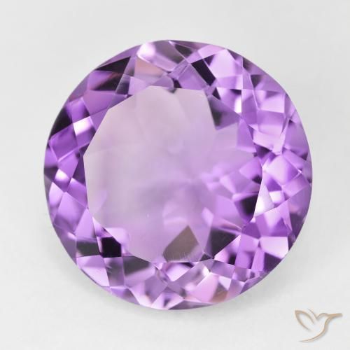 9,17 ctw natürlicher Mittelrosa Violett Amethyst, Runden, VVS