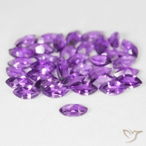 5.38 ct natürliche Mittelviolett Amethyst-Edelsteine, Marquise, VS