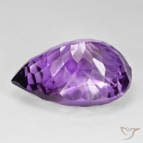 9,17 ctw natürlicher Mittelviolettes Violett Amethyst, Birnenform, VVS