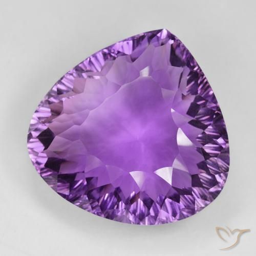 9,17 ctw natürlicher Mittelviolettes Violett Amethyst, Birnenform, VVS