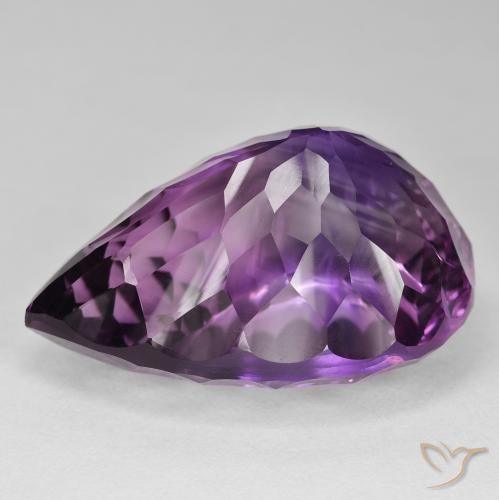 9,17 ctw natürlicher Intensives Rosa-Violett Amethyst, Birnenform, IF