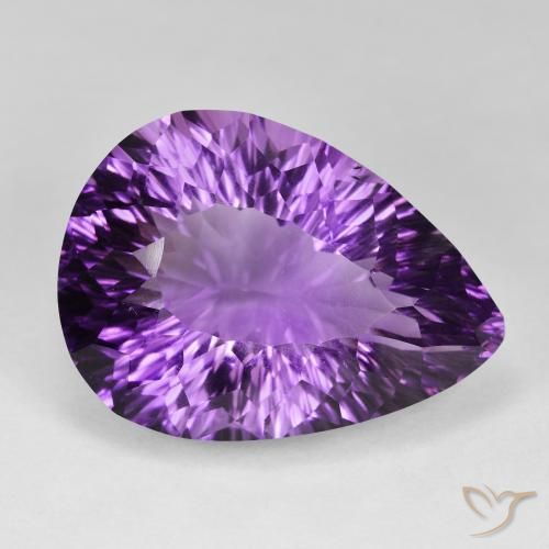 9,17 ctw natürlicher Intensives Violett Amethyst, Birnenform, VVS