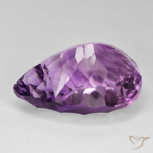 9,17 ctw natürlicher Intensives Violett Amethyst, Birnenform, VVS