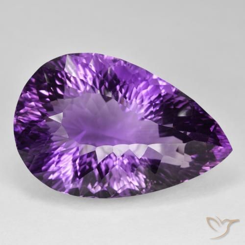9,17 ctw natürlicher Intensives Violett Amethyst, Birnenform, VVS