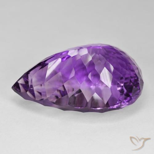 9,17 ctw natürlicher Intensives Violett Amethyst, Birnenform, VVS