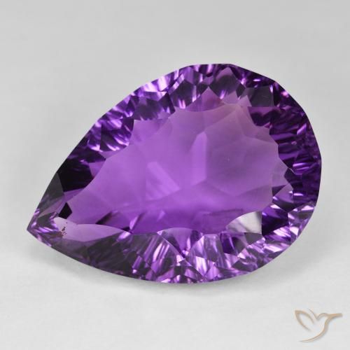 59.23ct Natürlicher Rosa Violett Amethyst, Birnenform, VVS