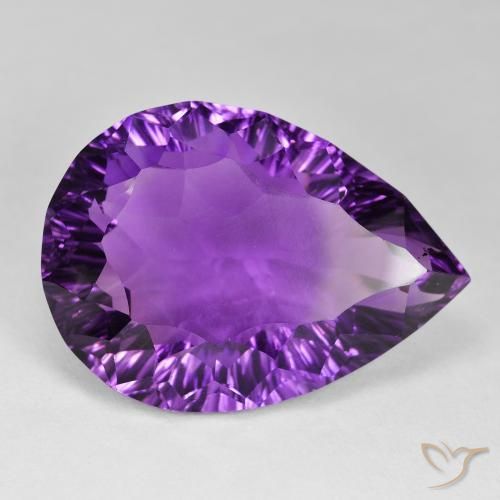 9,17 ctw natürlicher Rosa Violett Amethyst, Birnenform, VVS