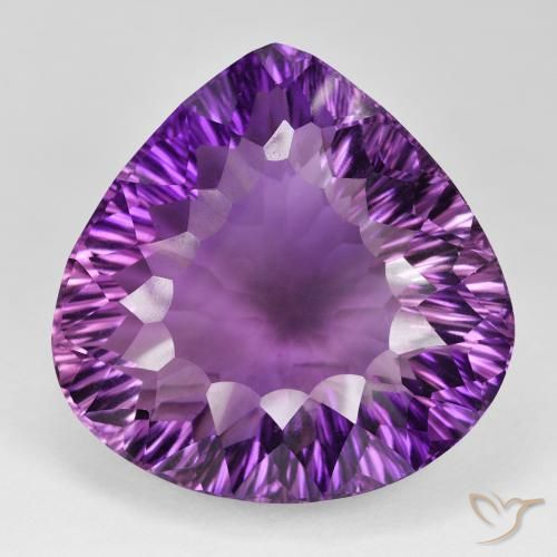 104.71ct Natürlicher Lebhaftes rosa Violett Amethyst, Birnenform, VVS