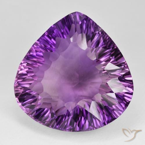 9,17 ctw natürlicher Lebhaftes rosa Violett Amethyst, Birnenform, VVS
