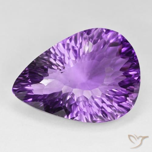 9,17 ctw natürlicher Mittelviolett Amethyst, Birnenform, VVS-VS