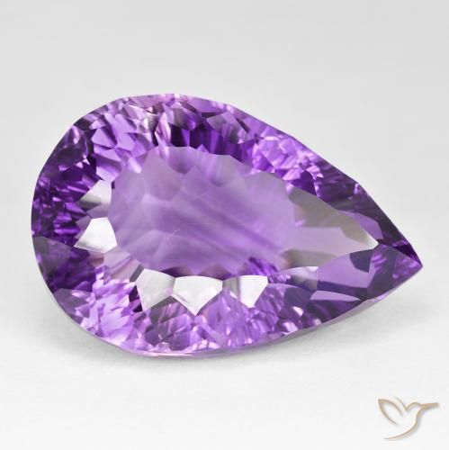 9,17 ctw natürlicher Intensives Violett Amethyst, Birnenform, VVS