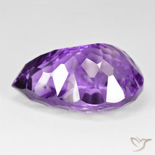 9,17 ctw natürlicher Intensives Violett Amethyst, Birnenform, VVS