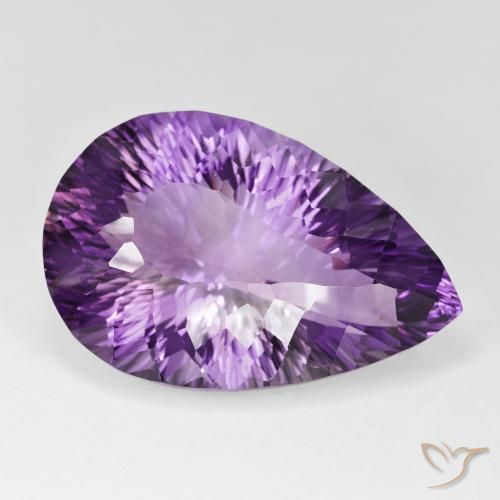 9,17 ctw natürlicher Lebhaftes Violett Amethyst, Birnenform, IF