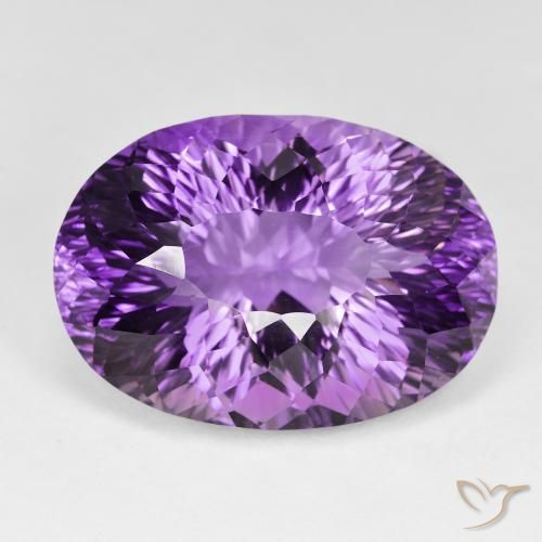 65.58ct Natürlicher Mittelviolett Amethyst, Oval, VVS
