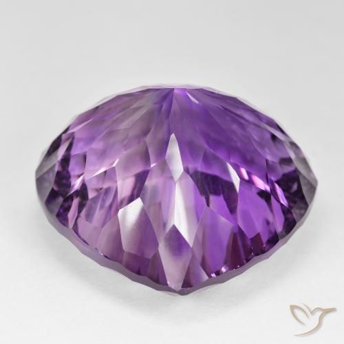 9,17 ctw natürlicher Medium Dark-Violet Amethyst, Birnenform, VVS