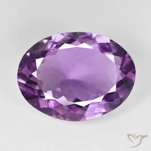 14.13ct Natürlicher Rosaig-violett Amethyst, Oval, VS