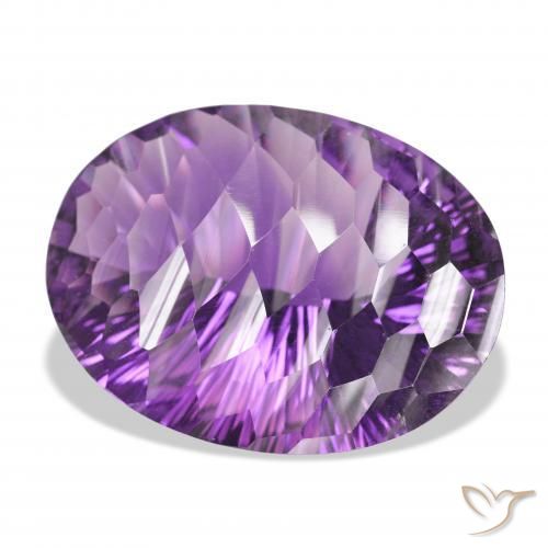 9,17 ctw natürlicher Mittel Violett-Rosa Amethyst, Oval, VVS-VS