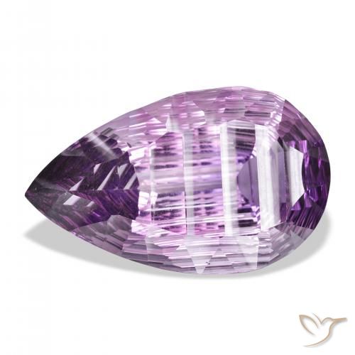 41.61ct Natürlicher Mittelviolett Amethyst, Birnenform, VVS