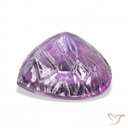9,17 ctw natürlicher Mittelrosa Violett Amethyst, Birnenform, Transparent