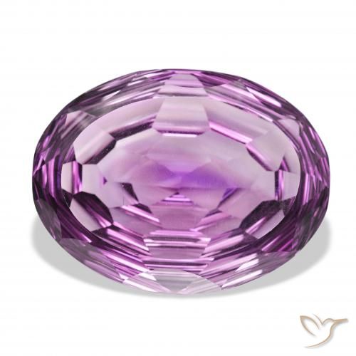 68.95ct Natürlicher Hell-Mittelviolett Amethyst, Oval, VVS