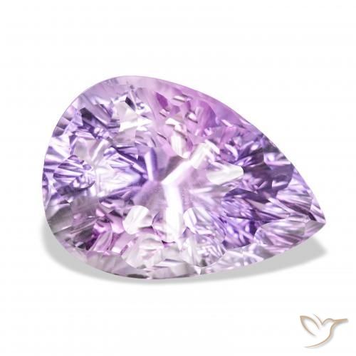 9,17 ctw natürlicher Mittelrosa Violett Amethyst, Birnenform, VVS