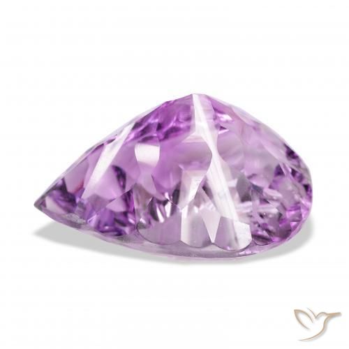 9,17 ctw natürlicher Mittelrosa Violett Amethyst, Birnenform, VVS