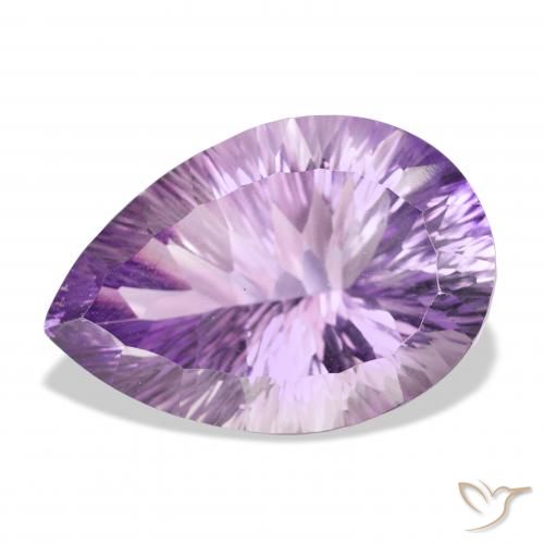 46.32ct Natürlicher Hell-Mittelviolett Amethyst, Birnenform, VVS