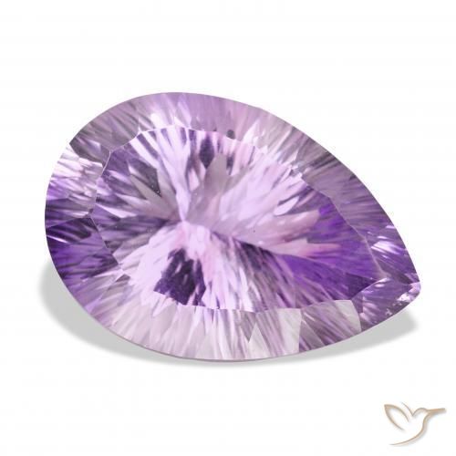 9,17 ctw natürlicher Hell-Mittelviolett Amethyst, Birnenform, VVS