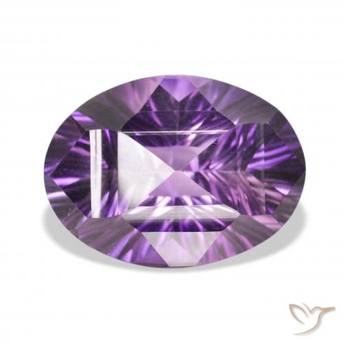 34.82ct Natürlicher Mittel Violett-Rosa Amethyst, Oval, VVS
