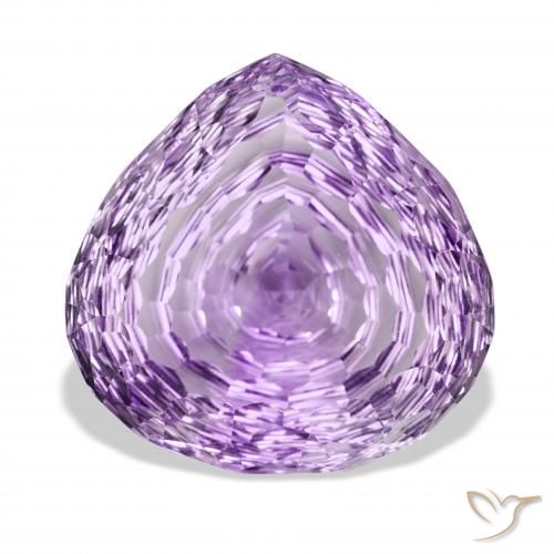 70.80ct Natürlicher Tiefviolettes Violett Amethyst, Birnenform, VVS