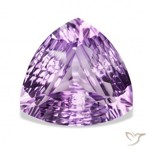 38.65ct Natürlicher Mittelviolettes Violett Amethyst, Trillion, VVS