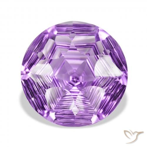 33.22ct Natürlicher Mittelviolettes Violett Amethyst, Runden, VVS