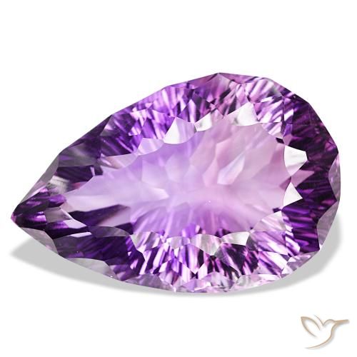 127.01ct Hell-Mittelviolett Amethyst, Birnenform, IF